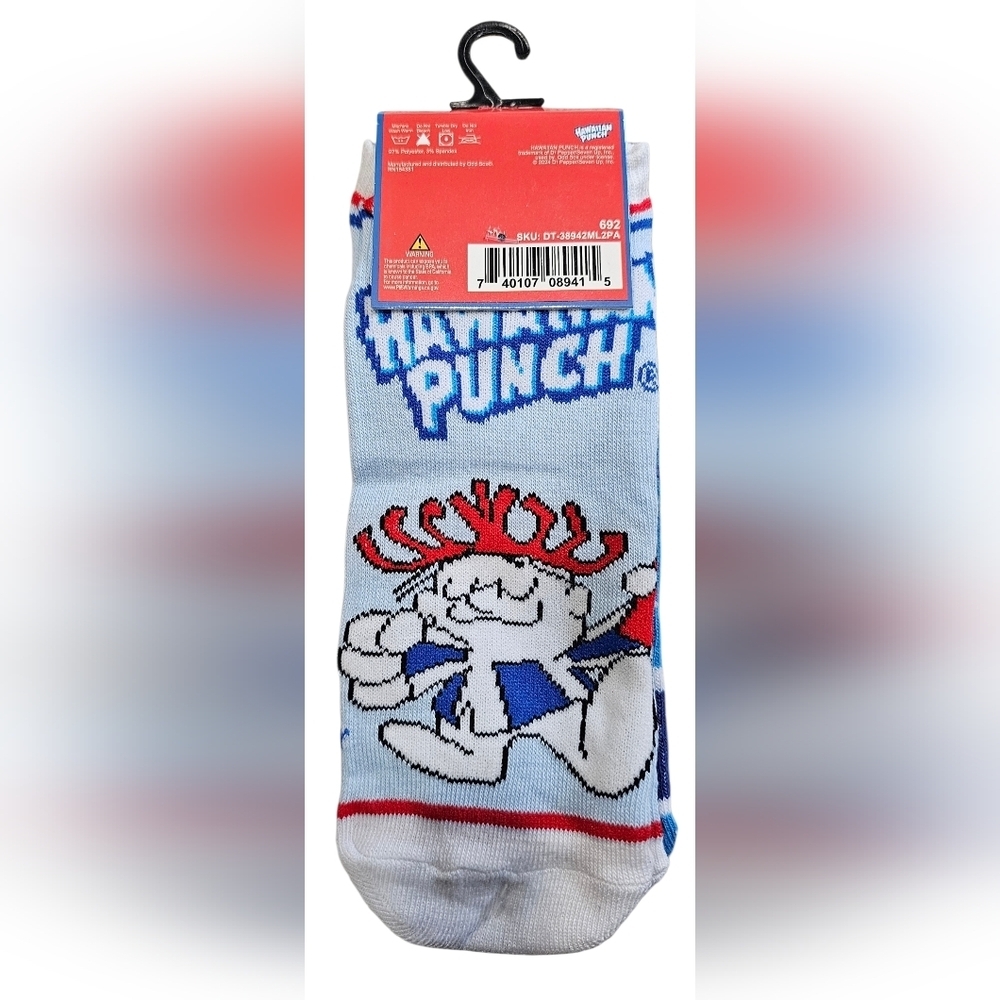 Hawaiian Punch 2 Pack Ankle Socks. One Size Fits Most. New! - Picture 2 of 3